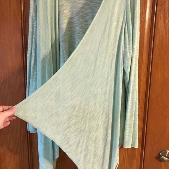 Sea foam green torrid plus sized sweater - Picture 2 of 5